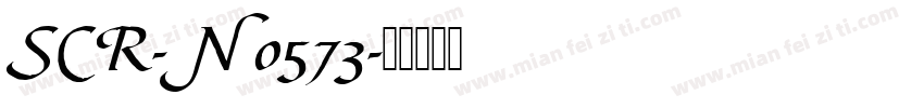SCR-N 0573字体转换